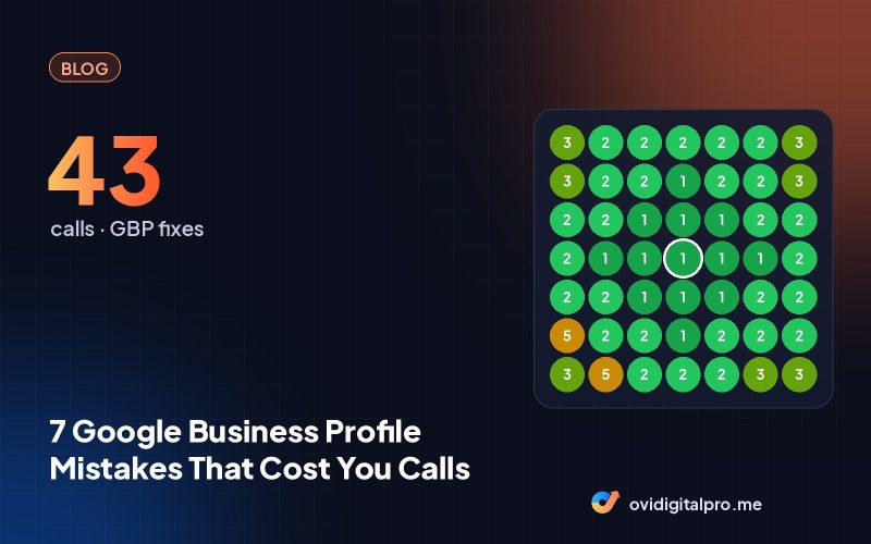 7 Google Business Profile Mistakes That Cost You Calls