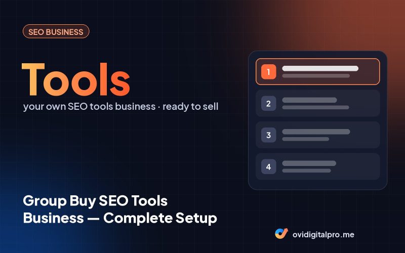 Group Buy SEO Tools Business — Complete Setup