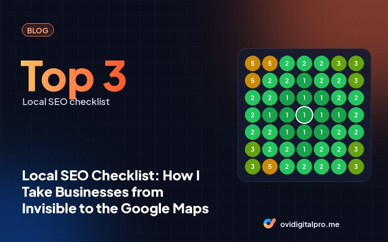 Local SEO Checklist: How I Take Businesses from Invisible to the Google Maps Top 3