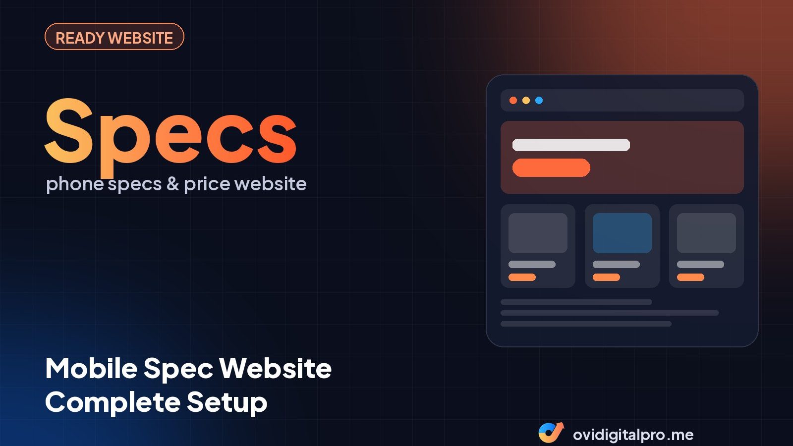 Mobile Spec Website Complete Setup