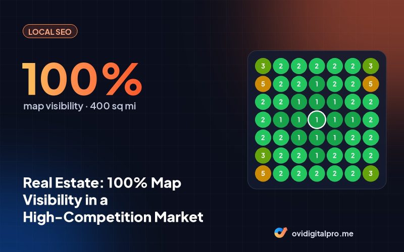Real Estate: 100% Map Visibility in a High-Competition Market